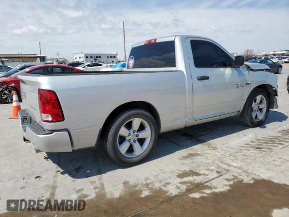 2014 Ram 1500 Express with VIN 3C6JR6AT1EG101287, listed as a Copart auction lot 48696445 with 120,248 mi miles and Salvage title. Bid and sale history available at DreamBid. Image 3.