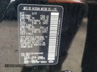 2017 Infiniti QX80 z VIN JN8AZ2NF3H9644462, wystawiony jako Copart lot #50881475 z przebiegiem 162 826 mil mil oraz Szkoda całkowita • Salvage title. Historia ofert i sprzedaży dostępna na DreamBid. Obrazek 13.