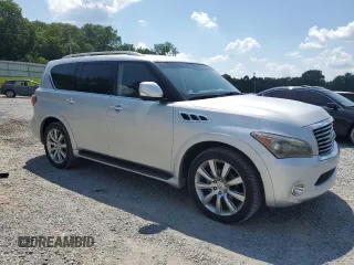 2012 Infiniti QX56 7-passenger with VIN JN8AZ2NE1C9016805, listed as a Copart auction lot 62344665 with 234,231 mi miles and Clean title. Bid and sale history available at DreamBid. Image 4.