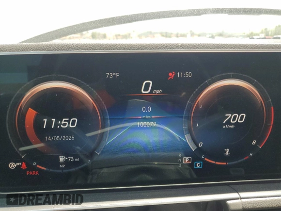 2020 Mercedes-Benz GLE 350 with VIN 4JGFB4JE7LA282282, listed as a Copart auction lot 56542535 with 100,079 mi miles and Salvage title. Bid and sale history available at DreamBid. Image 9.