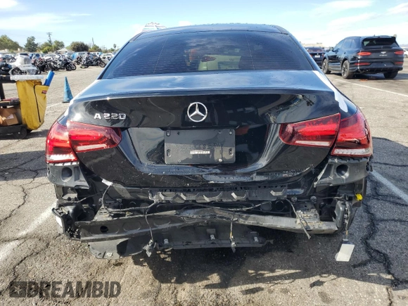 2022 Mercedes-Benz A 220 with VIN W1K3G4EB3NJ357626, listed as a Copart auction lot 42387845 with 32,358 mi miles and Salvage Title. Bid and sale history available at DreamBid. Image 6.