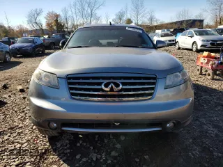 2006 Infiniti FX35 with VIN JNRAS08W96X210684, listed as a Copart auction lot 80438524 with 124,929 mi miles and Salvage Title. Bid and sale history available at carsss.com. Image 5.
