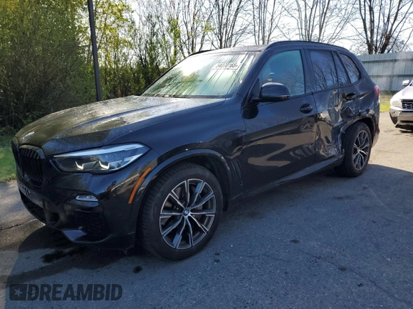 2021 BMW X5 xDrive45e with VIN 5UXTA6C0XM9E92063, listed as a Copart auction lot 54070165 with 14,725 mi miles and Salvage Title. Bid and sale history available at DreamBid. Image 1.