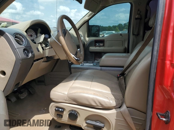 2005 Ford F-150 XLT with VIN 1FTPW14575KF11550, listed as a Copart auction lot 57697255 with Not provided miles and Salvage title. Bid and sale history available at DreamBid. Image 7.