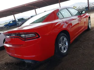 2020 Dodge Charger SXT with VIN 2C3CDXBG5LH204348, listed as a IAAI auction lot 41923289 with 92,875 mi miles. Bid and sale history available at carsss.com. Image 4.