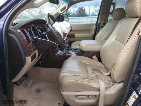 2008 Toyota Sequoia Ltd with VIN 5TDBY68A18S000177, listed as a Copart auction lot 46794535 with 284,211 mi miles and Salvage Title. Bid and sale history available at carsss.com. Image 7.