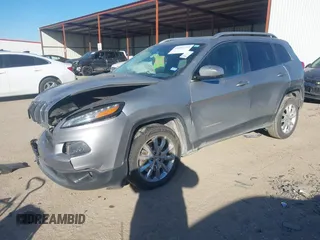 2017 Jeep Cherokee Limited with VIN 1C4PJLDB1HW517745, listed as a IAAI auction lot 41401733 with 121,736 mi miles. Bid and sale history available at carsss.com. Image 2.