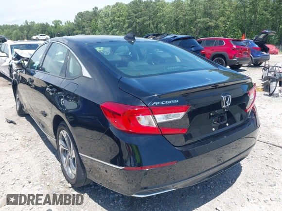 2020 Honda Accord EX with VIN 1HGCV1F42LA013640, listed as a IAAI auction lot 42332620 with 104,354 mi miles and . Bid and sale history available at DreamBid. Image 3.