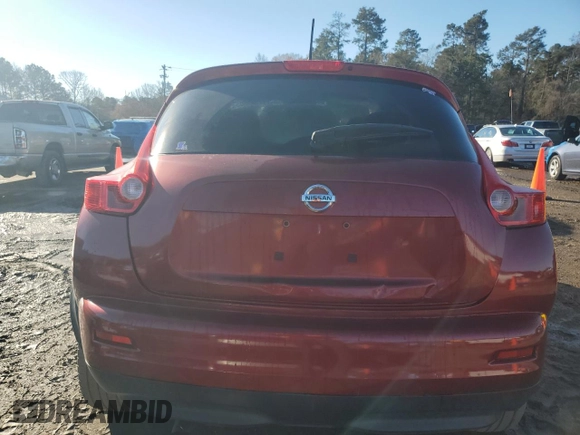 2014 Nissan Juke SV with VIN JN8AF5MR0ET451447, listed as a Copart auction lot 42381805 with 9,688 mi miles and Salvage Title. Bid and sale history available at carsss.com. Image 6.