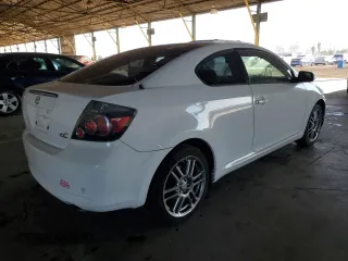 2010 Scion tC with VIN JTKDE3B70A0304955, listed as a Copart auction lot 50008665 with 104,884 mi miles and Salvage Title. Bid and sale history available at carsss.com. Image 3.