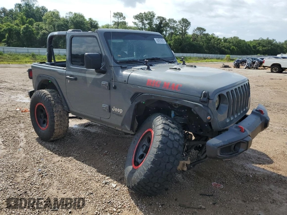 2021 Jeep Wrangler Sport with VIN 1C4GJXAN2MW523442, listed as a Copart auction lot 58253505 with 77,393 mi miles and Salvage title. Bid and sale history available at DreamBid. Image 4.