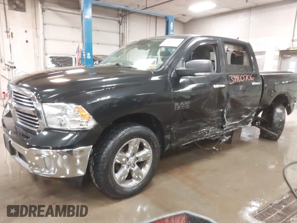 2018 Ram 1500 Big Horn with VIN 1C6RR7LG0JS352281, listed as a IAAI auction lot 39980706 with 56,822 mi miles. Bid and sale history available at carsss.com. Image 16.