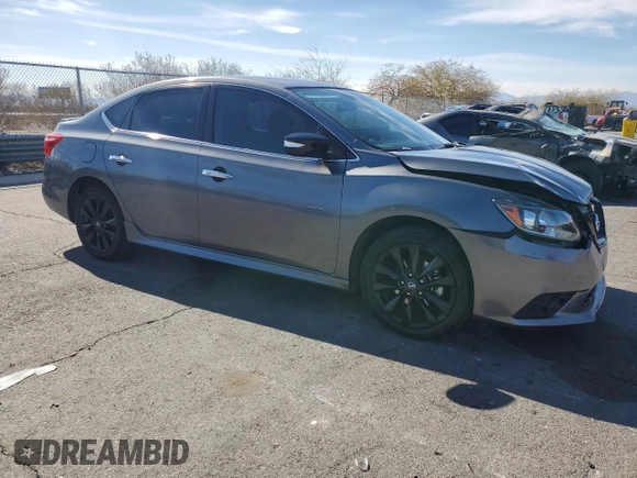 2018 Nissan Sentra SR with VIN 3N1AB7AP6JY320159, listed as a Copart auction lot 45246755 with 73,094 mi miles and Salvage Title. Bid and sale history available at DreamBid. Image 4.