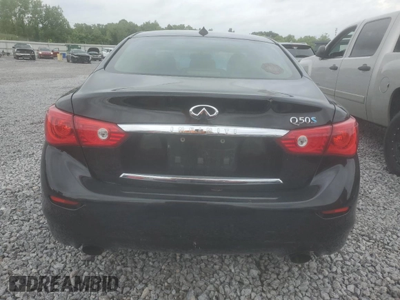 2014 Infiniti Q50 Hybrid Sport with VIN JN1AV7AP0EM691754, listed as a Copart auction lot 56005975 with 176,845 mi miles and Clean Title. Bid and sale history available at DreamBid. Image 6.