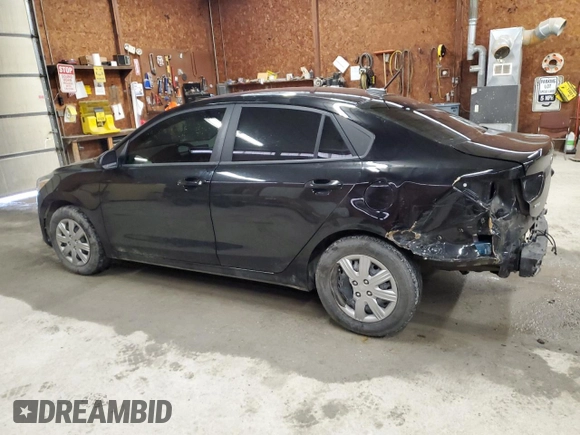 2021 Kia Rio LX with VIN 3KPA24AD3ME383002, listed as a Copart auction lot 51112755 with 55,622 mi miles and Salvage Title. Bid and sale history available at carsss.com. Image 2.