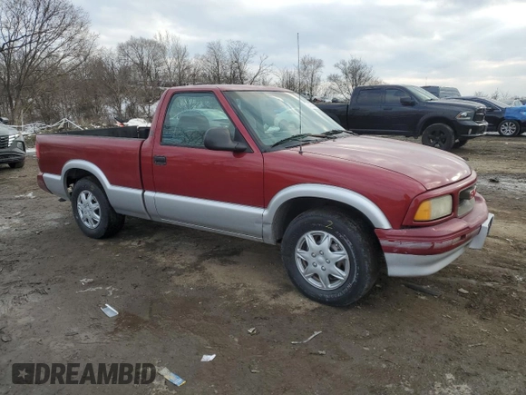 1997 GMC Sonoma SLS with VIN 1GTCS14X5V8503746, listed as a Copart auction lot 42554595 with 135,316 mi miles and Salvage Title. Bid and sale history available at carsss.com. Image 4.