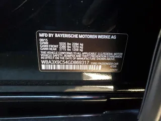 2016 BMW 3 Series GT 335i xDrive with VIN WBA3X9C54GD869317, listed as a Copart auction lot 68666943 with 65,119 mi miles. Bid and sale history available at carsss.com. Image 12.