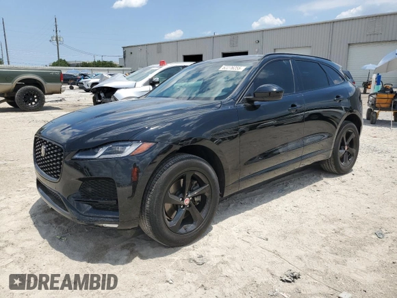 2023 Jaguar F-Pace S with VIN SADCJ2EX4PA714735, listed as a Copart auction lot 62276255 with 28,353 mi miles and Salvage title. Bid and sale history available at DreamBid. Image 1.