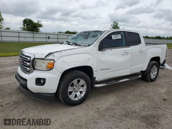 2015 GMC Canyon 2WD SLE z VIN 1GTG5BE36F1187410, wystawiony jako Copart lot #54485575 z przebiegiem 185 896 mil mil oraz Szkoda całkowita • Salvage title. Historia ofert i sprzedaży dostępna na DreamBid. Obrazek 1.