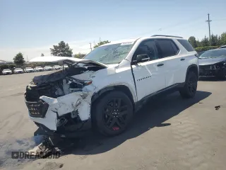 2018 Chevrolet Traverse Premier z VIN 1GNERKKW6JJ245994, wystawiony jako Copart lot #58822045 z przebiegiem 159 471 mil mil oraz Szkoda całkowita • Salvage title. Historia ofert i sprzedaży dostępna na DreamBid. Obrazek 1.