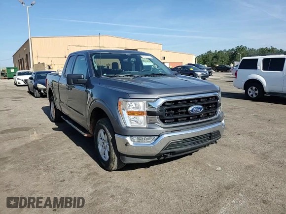 2022 Ford F-150 XL with VIN 1FTFX1E58NFB61927, listed as a Copart auction lot 55233035 with 66,591 mi miles and Salvage title. Bid and sale history available at DreamBid. Image 13.