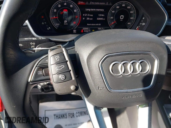 2022 Audi Q3 S line Premium Plus with VIN WA1EECF31N1071519, listed as a IAAI auction lot 41566512 with 32,045 mi miles. Bid and sale history available at carsss.com. Image 11.