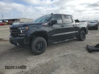 2021 Chevrolet Silverado 1500 LT Trail Boss with VIN 3GCPYFELXMG152978, listed as a Copart auction lot 43568205 with 51,475 mi miles and Salvage Title. Bid and sale history available at DreamBid. Image 1.