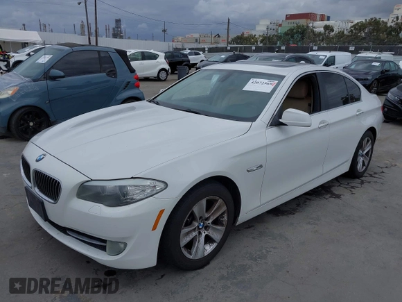 2011 BMW 5 Series 528i with VIN WBAFR1C56BC748179, listed as a IAAI auction lot 42072569 with 232,780 mi miles and . Bid and sale history available at carsss.com. Image 2.