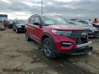 2023 Ford Explorer XLT with VIN 1FMSK8DH6PGB77683, listed as a Copart auction lot 49286305 with 25,634 mi miles and Clean Title. Bid and sale history available at carsss.com. Image 12.