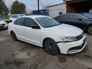 2015 Volkswagen Jetta Sport with VIN 3VWD17AJ0FM417412, listed as a Copart auction lot 48151525 with 110,600 mi miles and Salvage title. Bid and sale history available at DreamBid. Image 4.
