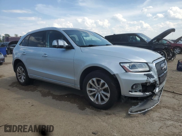 2013 Audi Q5 Premium Plus with VIN WA1LFAFP5DA042177, listed as a Copart auction lot 59809615 with 103,071 mi miles and Salvage title. Bid and sale history available at DreamBid. Image 4.