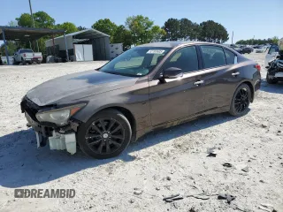 2014 Infiniti Q50 Sport with VIN JN1BV7AP5EM685534, listed as a Copart auction lot 52703605 with 153,664 mi miles and Clean Title. Bid and sale history available at DreamBid. Image 1.