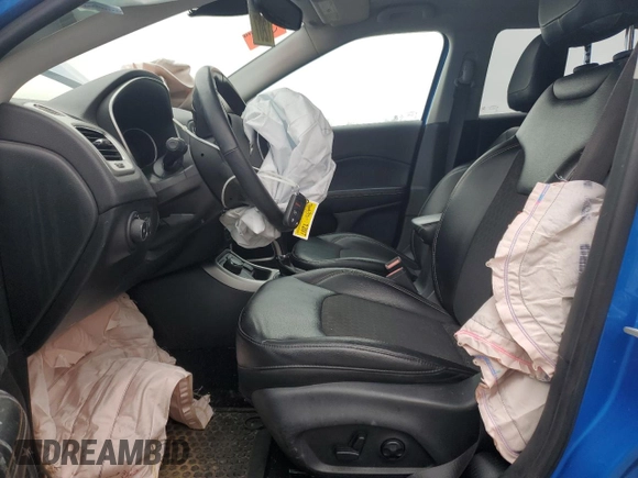 2018 Jeep Compass Latitude with VIN 3C4NJDBB9JT342849, listed as a Copart auction lot 52559935 with 81,241 mi miles and Salvage Title. Bid and sale history available at DreamBid. Image 7.