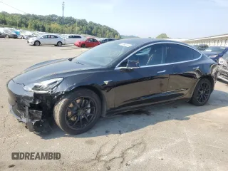 2020 Tesla Model 3 Long Range with VIN 5YJ3E1EB0LF802889, listed as a Copart auction lot 68945134 with 57,568 mi miles and Salvage Title. Bid and sale history available at carsss.com. Image 1.