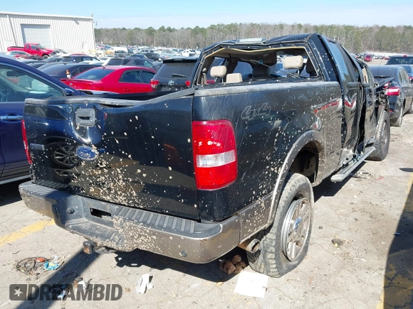 2005 Ford F-150 XLT with VIN 1FTPX145X5FA53380, listed as a IAAI auction lot 41631934 with 1 mi miles. Bid and sale history available at carsss.com. Image 4.