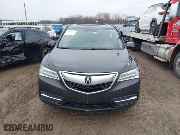 2014 Acura MDX Tech Pkg with VIN 5FRYD4H43EB504717, listed as a IAAI auction lot 41126914 with 1 mi miles. Bid and sale history available at carsss.com. Image 12.