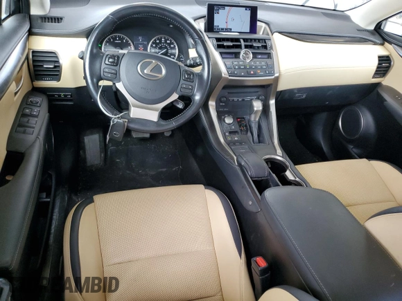 2016 Lexus NX 200t with VIN JTJBARBZ9G2072753, listed as a Copart auction lot 62643065 with 82,264 mi miles and Salvage title. Bid and sale history available at DreamBid. Image 8.