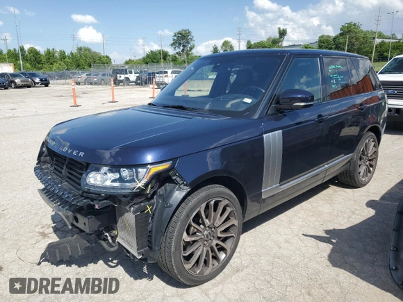 2016 Land Rover Range Rover with VIN SALGR2PF1GA297089, listed as a Copart auction lot 53942364 with 61,437 mi miles and Salvage Title. Bid and sale history available at carsss.com. Image 1.