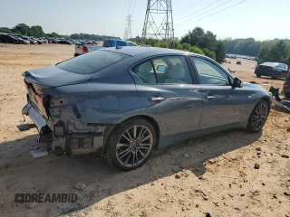 2023 Infiniti Q50 Red Sport 400 z VIN JN1FV7DR0PM590123, wystawiony jako Copart lot #62036915 z przebiegiem 42 739 mil mil oraz Szkoda całkowita • Salvage title. Historia ofert i sprzedaży dostępna na DreamBid. Obrazek 3.