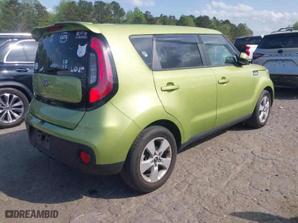 2019 Kia Soul with VIN KNDJN2A2XK7916776, listed as a IAAI auction lot 41933273 with 14,296 mi miles. Bid and sale history available at carsss.com. Image 4.