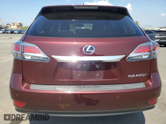 2013 Lexus RX 450h with VIN JTJZB1BA6D2411861, listed as a Copart auction lot 47076405 with 67,985 mi miles and Clean title. Bid and sale history available at DreamBid. Image 6.