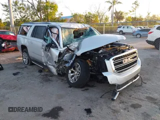 2020 GMC Yukon XL SLT z VIN 1GKS1GKC6LR238395, wystawiony jako IAAI lot #41522887 z przebiegiem Nie podano mil oraz . Historia ofert i sprzedaży dostępna na DreamBid. Obrazek 1.
