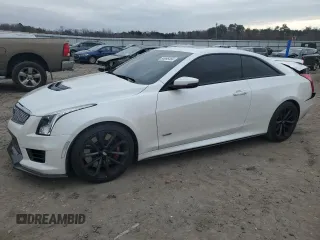2017 Cadillac ATS-V with VIN 1G6AN1RY8H0160646, listed as a Copart auction lot 84996484 with 62,770 mi miles and Salvage Title. Bid and sale history available at carsss.com. Image 1.
