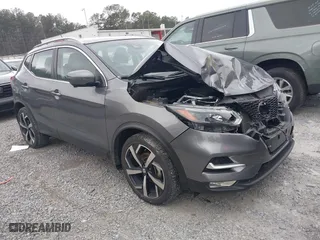 2022 Nissan Rogue Sport SL with VIN JN1BJ1CW1NW484277, listed as a IAAI auction lot 41615338 with 16,897 mi miles. Bid and sale history available at carsss.com. Image 1.