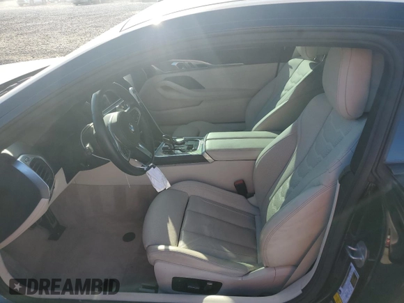 2019 BMW 8 Series M850i xDrive with VIN WBABC4C50KBJ35899, listed as a Copart auction lot 74049574 with 60,220 mi miles and Salvage Title. Bid and sale history available at carsss.com. Image 7.