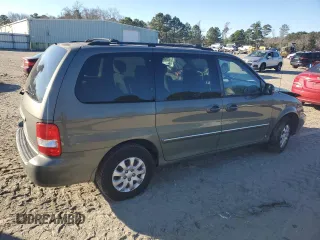 2005 Kia Sedona LX with VIN KNDUP132656738101, listed as a Copart auction lot 87332664 with 152,315 mi miles and Salvage Title. Bid and sale history available at carsss.com. Image 3.