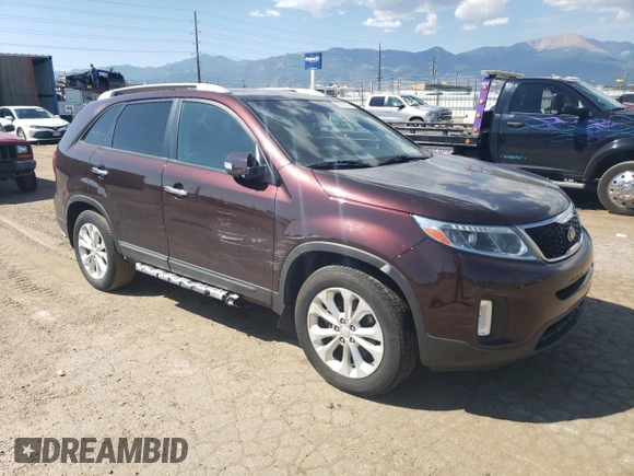 2015 Kia Sorento EX with VIN 5XYKU4A79FG632577, listed as a Copart auction lot 69905044 with 222,929 mi miles and Clean Title. Bid and sale history available at carsss.com. Image 4.