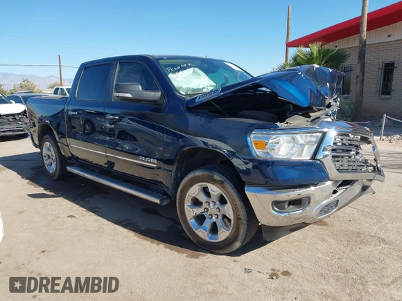 2019 Ram 1500 Big Horn z VIN 1C6RREFT4KN769061, wystawiony jako IAAI lot #41356744 z przebiegiem Nie podano mil oraz . Historia ofert i sprzedaży dostępna na DreamBid. Obrazek 1.
