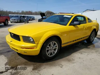 2005 Ford Mustang Deluxe with VIN 1ZVFT80NX55143699, listed as a Copart auction lot 51218205 with 203,408 mi miles and Non Repairable. Bid and sale history available at carsss.com. Image 1.