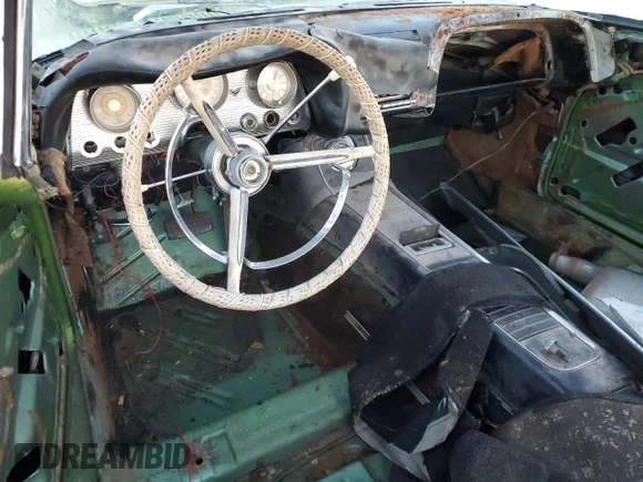 1960 Ford Thunderbird with VIN 0Y71Y166846, listed as a Copart auction lot 80034714 with 74,470 mi miles and Salvage Title. Bid and sale history available at DreamBid. Image 8.